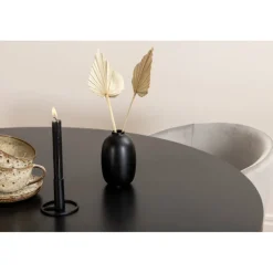 København Rundt Spisebordssæt - Sort og Lysegrå