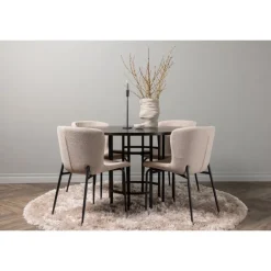 København Rundt Spisebordssæt - Mørkegrå og Mocca