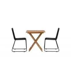 Kenya e Loungesæt - Havemøbelsæt - Sort,Natur