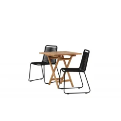 Kenya e Loungesæt - Havemøbelsæt - Sort,Natur