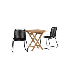 Kenya e Loungesæt - Havemøbelsæt - Sort,Natur