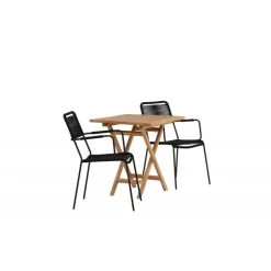 Kenya Loungesæt - Havemøbelsæt - Sort,Natur