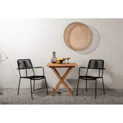 Kenya Loungesæt - Havemøbelsæt - Sort,Natur