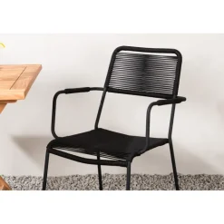 Kenya Loungesæt - Havemøbelsæt - Sort,Natur