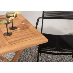 Kenya Loungesæt - Havemøbelsæt - Sort,Natur