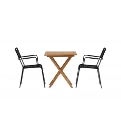 Kenya Loungesæt - Havemøbelsæt - Sort,Natur