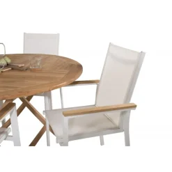 Kenya Rund Loungesæt - Havemøbelsæt - Natur,Hvid