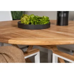 Kenya Rund Loungesæt - Havemøbelsæt - Natur,Hvid