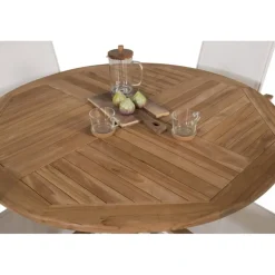 Kenya Rund Loungesæt - Havemøbelsæt - Natur,Hvid