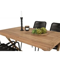 Kenya t Loungesæt - Havemøbelsæt - Sort,Natur