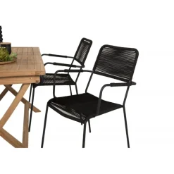 Kenya t Loungesæt - Havemøbelsæt - Sort,Natur