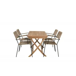 Kenya t Loungesæt - Havemøbelsæt - Beige,Sort,Natur