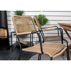 Kenya t Loungesæt - Havemøbelsæt - Beige,Sort,Natur