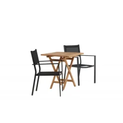 Kenya t Loungesæt - Havemøbelsæt - Sort,Natur