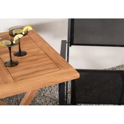 Kenya t Loungesæt - Havemøbelsæt - Sort,Natur