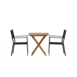 Kenya t Loungesæt - Havemøbelsæt - Sort,Natur