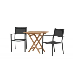 Kenya t Loungesæt - Havemøbelsæt - Sort,Natur