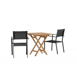 Kenya t Loungesæt - Havemøbelsæt - Sort,Natur