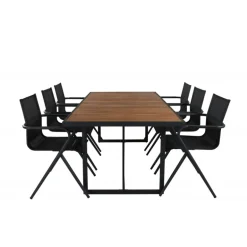 Khung t Loungesæt - Havemøbelsæt - Sort,Natur