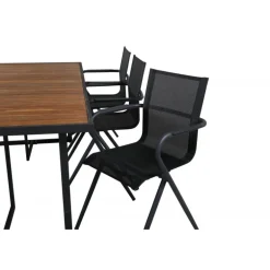 Khung t Loungesæt - Havemøbelsæt - Sort,Natur