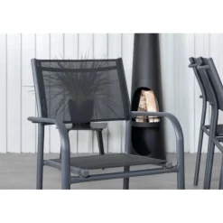 Khung t Loungesæt - Havemøbelsæt - Sort,Natur