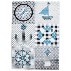 Kids Børne Tæppeløber Pirat - Grå