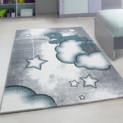 Kids Børnetæppe Bjørn - Blå