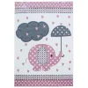 Kids Børnetæppe Elefant - Pink