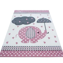 Kids Børnetæppe Elefant - Pink