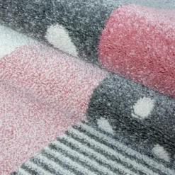 Kids Børnetæppe Hjerte og stjerne - Pink