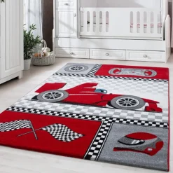 Kids Børnetæppe Racerbil - Rød