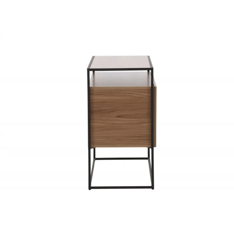 Kingsport Skab - Sort og Valnød