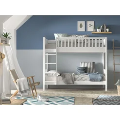 Køjeseng 90 x 200 cm – Scott, hvid