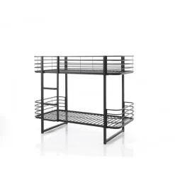 Køjeseng metal 90 x 200 – Oscar, sort