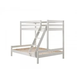 Køjeseng Pino familieseng 140x200 + 90x200 – hvid