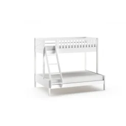 Køjeseng Scott familieseng 140x200 + 90x200 – hvid