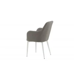 Komfort Spisebordsstol - Grå og Hvid