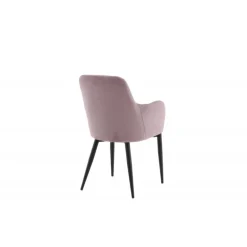 Komfort Spisebordsstol - Sort og Støvet Rosa