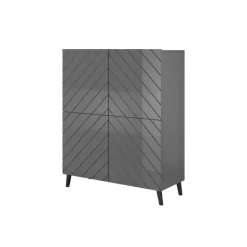 Kommode ABETO mat grafit/ glans grafit