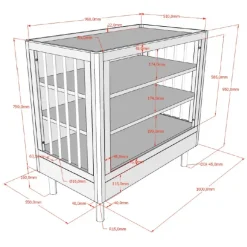 Kommode i eg – Forrest Oak, naturlig finish