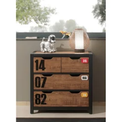 Kommode i massivt fyr – Alex, natur