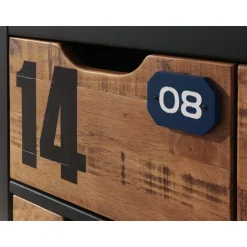 Kommode i massivt fyr – Alex, natur