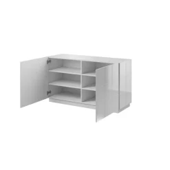 Kommode KOM2D REJA Hvid Glans/Hvid Glans