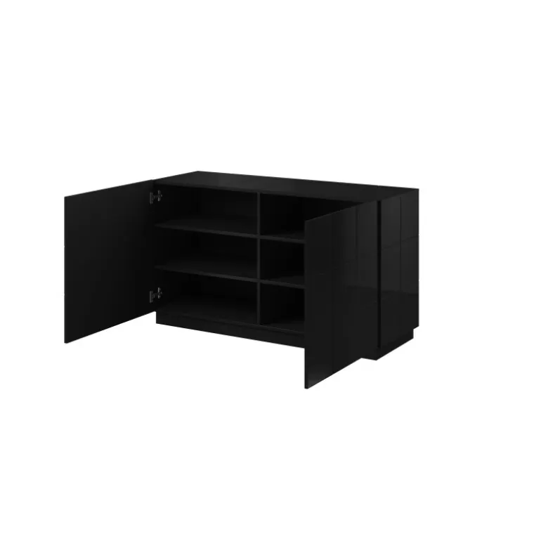 Kommode KOM2D REJA Sort Glans/Sort Glans