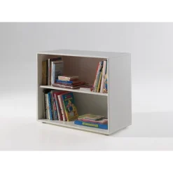 Kommode med reol – Pino, hvid