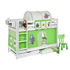 Komplet køjeseng - Grøn Pirat