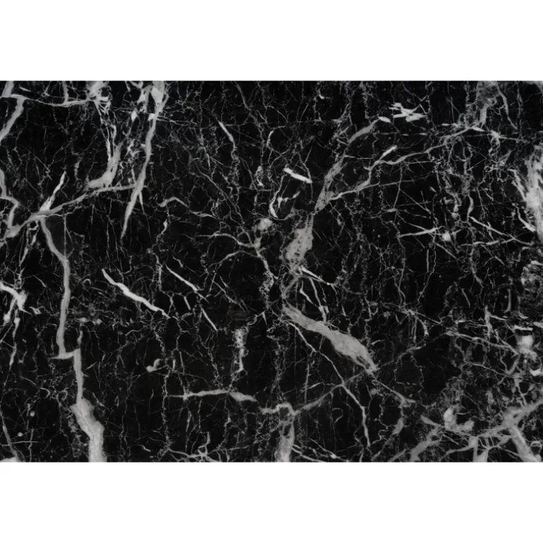 KONAMI bord, - top - Sort marmor, ben - guld