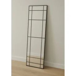 Lake New Yorker spejl - 193x67cm - Sort