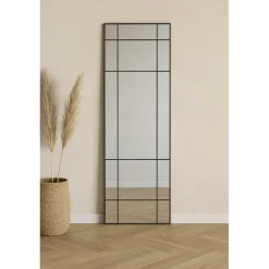 Lake New Yorker spejl - 193x67cm - Sort