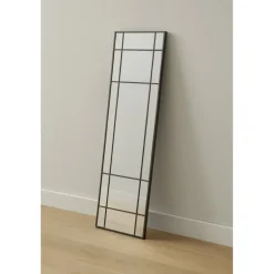 Lake New Yorker spejl - 193x67cm - Sort